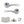 Eco Aqua Door Handle Pack (Latch Set - 2.5