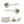 Eco Aqua Door Handle Pack (Latch Set - 3