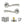Eco Wave Door Handle Pack (Latch Set - 2.5