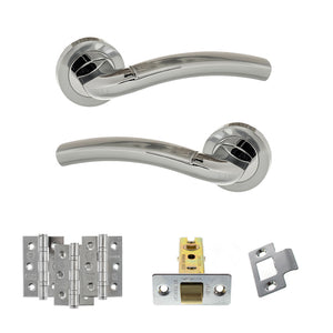 Eco Crest Door Handle Pack (Latch Set - 2.5
