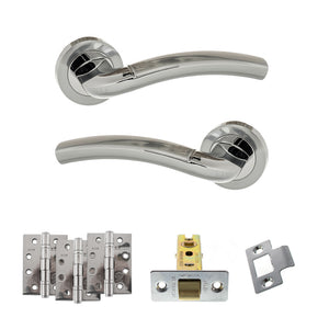 Eco Crest Door Handle Pack (Latch Set - 3