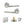 Eco Surf Door Handle Pack (Latch Set - 3