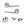 Eco Surf Door Handle Pack (Latch Set - 2.5