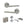 Eco Surf Door Handle Pack (Bathroom Set - 2.5
