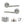 Eco Surf Door Handle Pack (Latch Set - 3