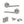 Eco Surf Door Handle Pack (Latch Set - 2.5