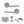 Eco Surf Door Handle Pack (Bathroom Set - 2.5