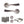 Old English Richmond Door Handle Pack (3 Lever Lock Set - 2.5