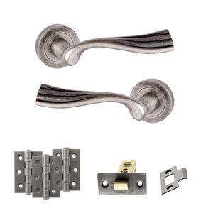 Old English Richmond Door Handle Pack (Latch Set - 2.5