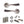 Old English Richmond Door Handle Pack (Euro Lock Set - 3