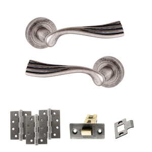 Old English Richmond Door Handle Pack (Latch Set - 3