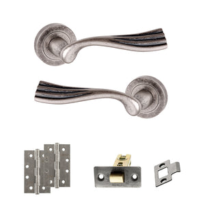 Old English Richmond Door Handle Pack (Latch Set - 2.5