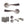 Old English Richmond Door Handle Pack (Bathroom Set - 2.5