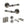 Old English Durham Door Handle Pack (Bathroom Set - 3