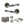 Old English Durham Door Handle Pack (3 Lever Lock Set - 2.5