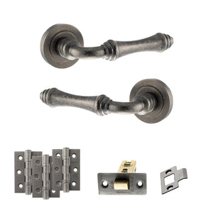 Old English Durham Door Handle Pack (Latch Set - 3