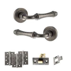 Old English Durham Door Handle Pack (Latch Set - 2.5