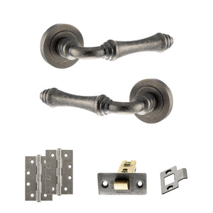 Old English Durham Door Handle Pack (Latch Set - 3