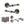 Old English Durham Door Handle Pack (Bathroom Set - 3