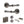 Old English Durham Door Handle Pack (Bathroom Set - 2.5