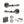 Old English Durham Door Handle Pack (3 Lever Lock Set - 3