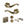 Old English Colchester Door Handle Pack (Bathroom Set - 2.5