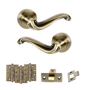 Old English Colchester Door Handle Pack (Latch Set - 2.5
