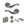 Old English Colchester Door Handle Pack (Bathroom Set - 2.5
