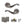 Old English Colchester Door Handle Pack (Latch Set - 3