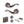 Old English Colchester Door Handle Pack (Bathroom Set - 2.5