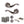 Old English Colchester Door Handle Pack (Bathroom Set - 2.5