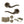 Old English Warwick Door Handle Pack (3 Lever Lock Set - 3