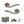 Old English Warwick Door Handle Pack (Latch Set - 2.5