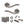 Old English Warwick Door Handle Pack (Euro Lock Set - 3