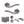Old English Warwick Door Handle Pack (Bathroom Set - 2.5