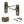 Old English Warwick Door Handle Pack (3 Lever Lock Set - 2.5