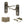 Old English Warwick Door Handle Pack (3 Lever Lock Set - 2.5