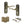 Old English Warwick Door Handle Pack (3 Lever Lock Set - 3