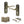 Old English Warwick Door Handle Pack (3 Lever Lock Set - 3