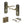 Old English Warwick Door Handle Pack (3 Lever Lock Set - 2.5