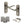 Old English Warwick Door Handle Pack (3 Lever Lock Set - 2.5