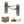 Old English Warwick Door Handle Pack (Latch Set - 2.5