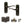 Old English Warwick Door Handle Pack (Latch Set - 2.5
