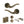 Old English Warwick Door Handle Pack (Bathroom Set - 3