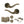 Old English Warwick Door Handle Pack (3 Lever Lock Set - 3