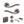 Old English Warwick Door Handle Pack (Bathroom Set - 3