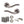 Old English Warwick Door Handle Pack (3 Lever Lock Set - 2.5