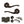 Old English Warwick Door Handle Pack (Bathroom Set - 2.5