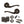 Old English Warwick Door Handle Pack (Euro Lock Set - 3