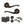 Old English Warwick Door Handle Pack (Bathroom Set - 2.5
